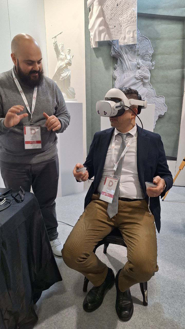 Abbiamo realizzato un museo digitale con i nostri modelli 3D per permettere ai partecipanti di Devotio, fiera per articoli e servizi del mondo religioso.