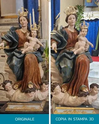 realizzazione statua 3D scnsionata, stampata e post prodotta per replica in scala 1:1